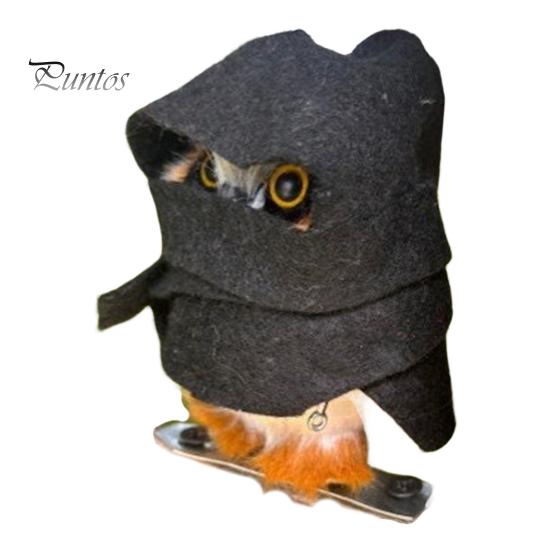 Деревянная фигурка совы, мини-магнитная плюшевая сова, дикая природа, птица, животное, статуэтка для детей, рождественский подарок на День благодарения