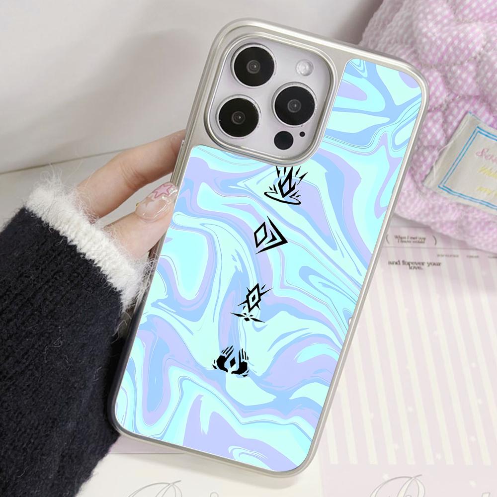 Чехол Valo Waylay для iPhone 17 16 15 14 13 12 11 Air Pro Max Plus Гальванизированный Серебряный Чехол