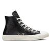 Converse Chuck Taylor All Star Кожаные Удобные и Дышащие Нескользящие и Износостойкие Высокие Кеды Женские Черные