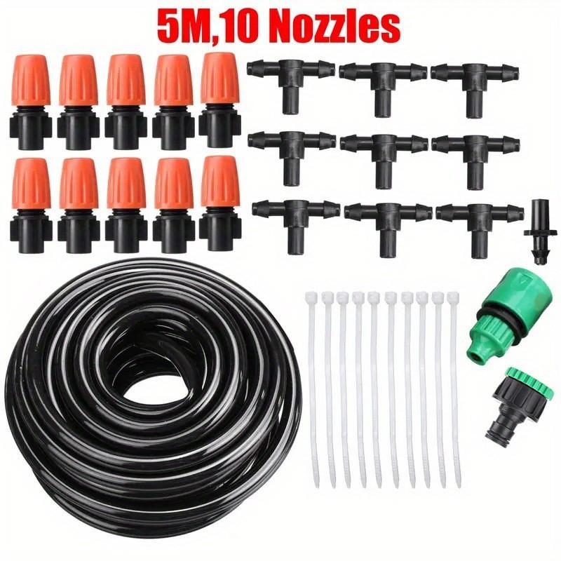 Adjustable copper atomizing nozzle set, automatic flower watering device, cooling spray set, garden irrigation tool set