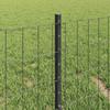 vidaXL Euro-Zaun mit Pfosten 10 x 0,4 m PVC-beschichteter Stahl Grau