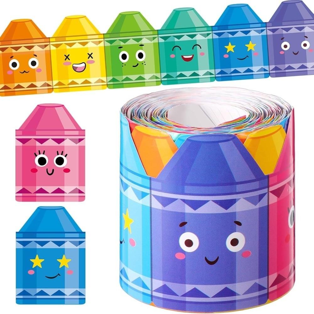 Креативная самоклеящаяся доска для мела, бордюр для доски объявлений, 7 см, бумажный бордюр, бумажная наклейка для отделки, поделки ручной работы