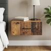 Wall Mounted Nightstand Reclaimed Wood Look 49 x 34.5 x 20 cm