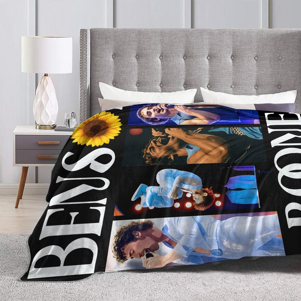 Benson Boone Sunflowe Blanket Super Soft Comfortable Plush Throw Blanket For Bedroom Picnic Flannel Bedspread Bed Cover