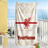 Liverpool Customize Your Name Beach Towel High Absorbency & Quick-Dry Suitable for Sports Travel Swimming Yoga Bathroom Beach And Pool