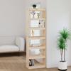 Bookcase - VidaXL - 60x30x199.5 Cm - Solid Pine Wood - 6 Shelves - Contemporary