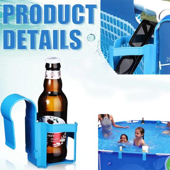 Swimming Pool Rack Clip Design Simple Operation Multi-functional Above Ground Pools Storage Rack Supplies