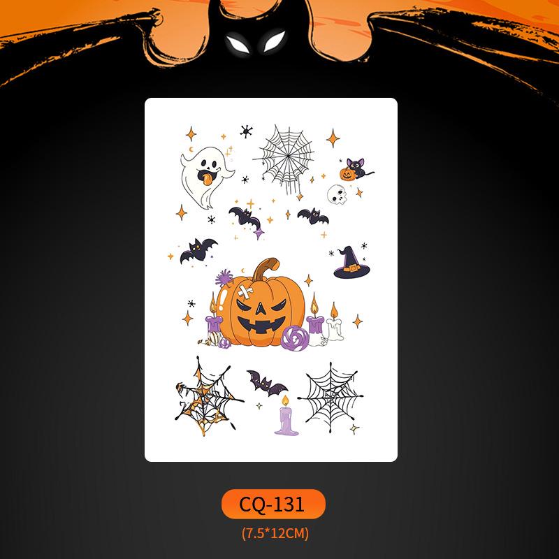 2024 Новые Хэллоуин Страшные Наклейки Татуировки Лица с Большим Ртом - Смешные, Водонепроницаемые, Цветной Вечерний Макияж