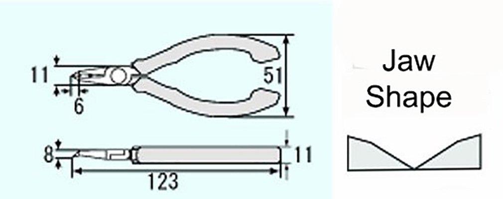 ENGINEER Chip blade thin for plastic model Cutter, 45-degree angle, blade, precision, kits, 123mm, NZ-05