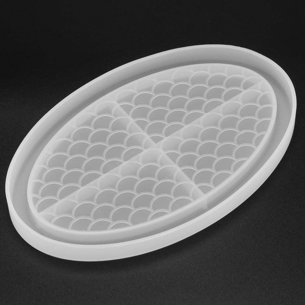 Soft Silicone Silicone Tray Mold Easily Demold Fruit Tray Mold Oval Tray Mold DIY Craft