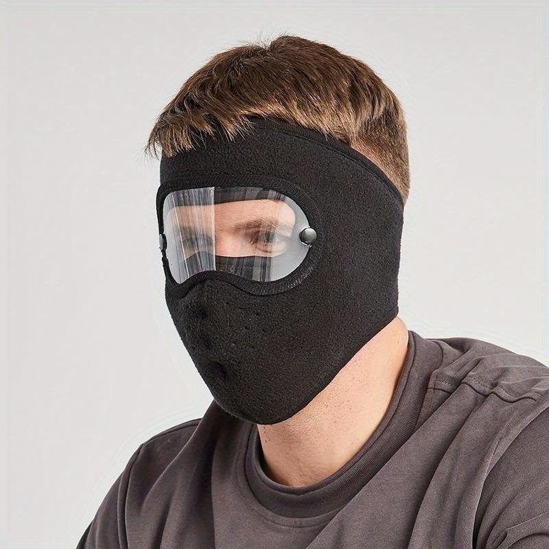 Осенне-зимняя теплая маска для лица Polar Fleece Eating Windproof Rem Очки Противотуманная маска