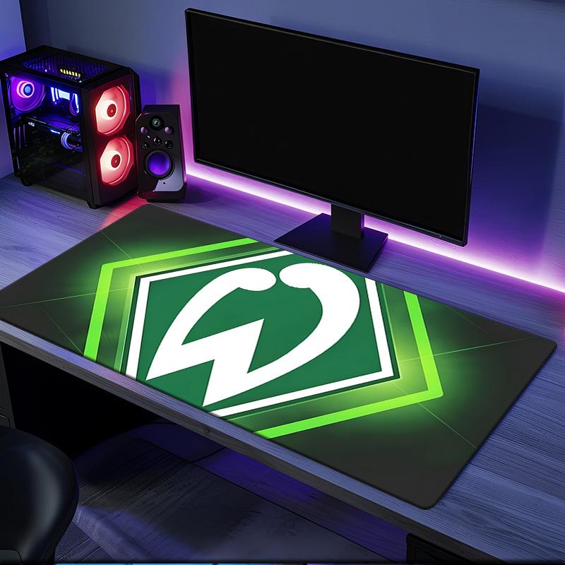 Green Bremen Pattern Mouse Pad, Rubber Base, Mouse Pad for Gamers and Office Use, Gaming Desk , Easy To Clean Mat Christmas fan gifts