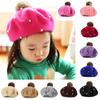 Infant Toddler Baby Kids Boys Girls Pearly Ball  Winter Warm Hat Cap