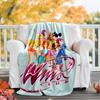1pc W-Winx Club Theme Blanket - Digital Print, Polyester, Cozy for All Seasons, Perfect for Outdoor, and Travel
