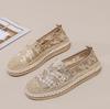 Мода 2025 Горячая Распродажа Дышащая Сетка Кружево Балетки Обувь Женские Эспадрильи Повседневные Цветочные Женские Лоферы Zapatillas Fisherman