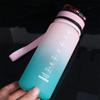 PC Leak Proof Colorful Plastic Cup Gradient Color Large Capacity Sports Kettle  School