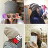 SOMALER Зимние и осенние вязаные шапки для женщин, модные повседневные шапочки, женские толстые теплые шапки