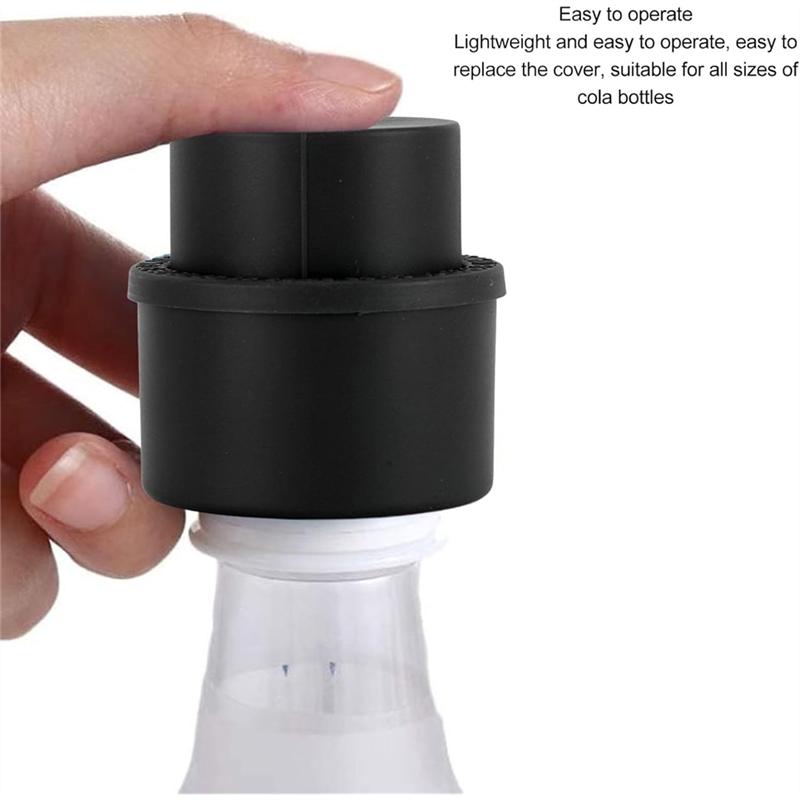 B97A-Beverage Bottle Cover 3-Pack, Press-Type Sealing Stopper For Reusable For-For Soda Bottles