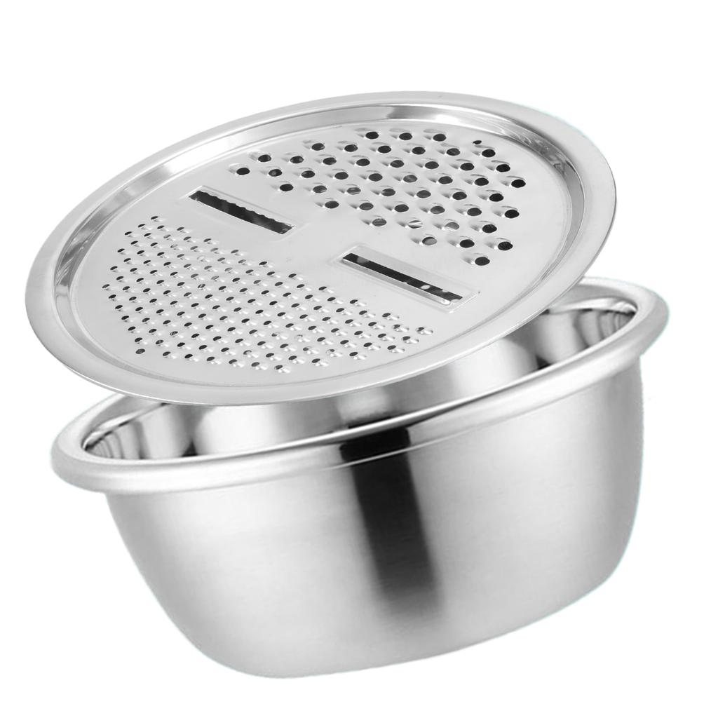 Multifunctional Stainless Steel Basin Set Kitchen Strainer Kitchen Cooking Colander Set Suitable for Efficient Cooking