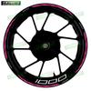 For Z 1000 Z1000 motorcycle accessories 17 inch front and rear wheel stickers wheel stripes reflective decals decoration