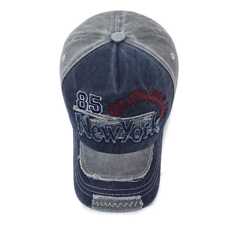 Бейсбольная кепка с вышивкой для мужчин и женщин, весенне-летняя джинсовая кепка с буквенным принтом, уличная шляпа от солнца