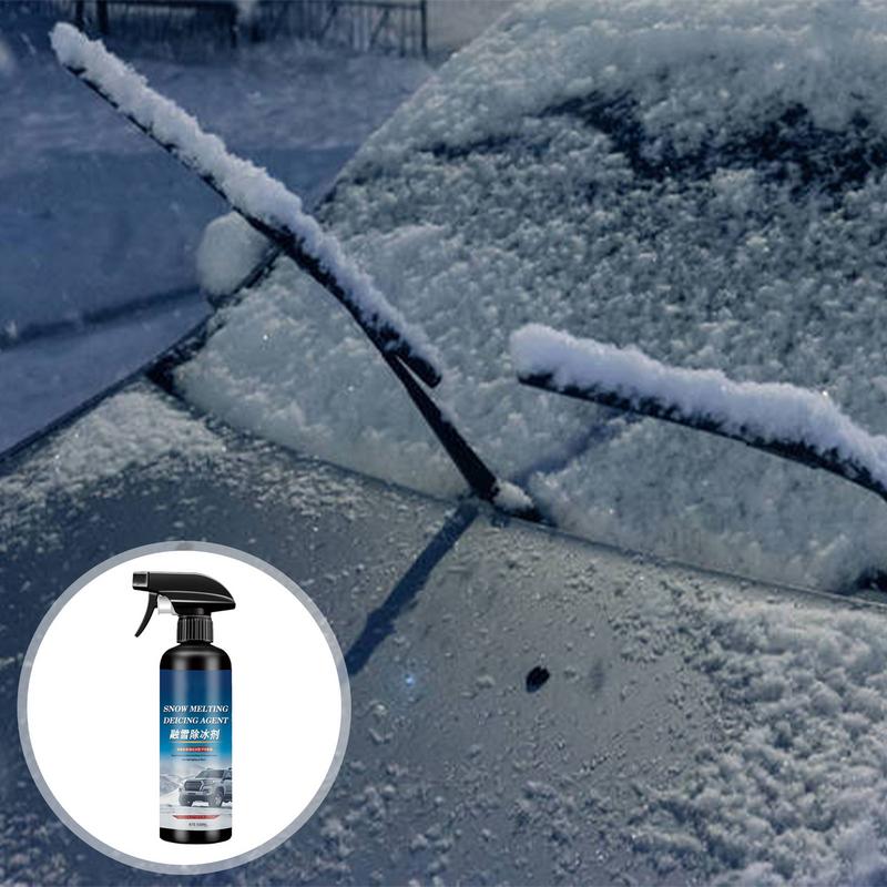 Спрей-антиобледенитель для лобового стекла автомобиля 500 мл Средство для таяния снега и удаления льда Размораживатель стекла лобового стекла Быстрое оттаивание льда и снега