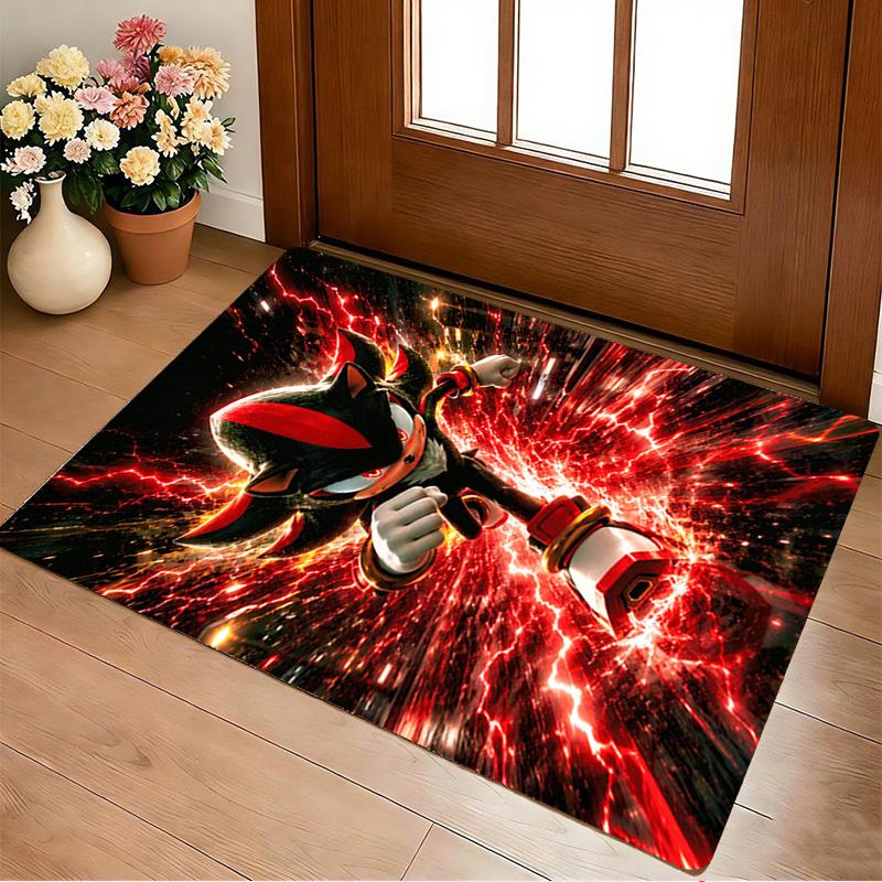 Dark Sonic Living Room Non-Slip Area Rug Soft Carpet for Bedroom Game Playroom Sofa Office Home Decor Doormat Christmas Gift C9211805