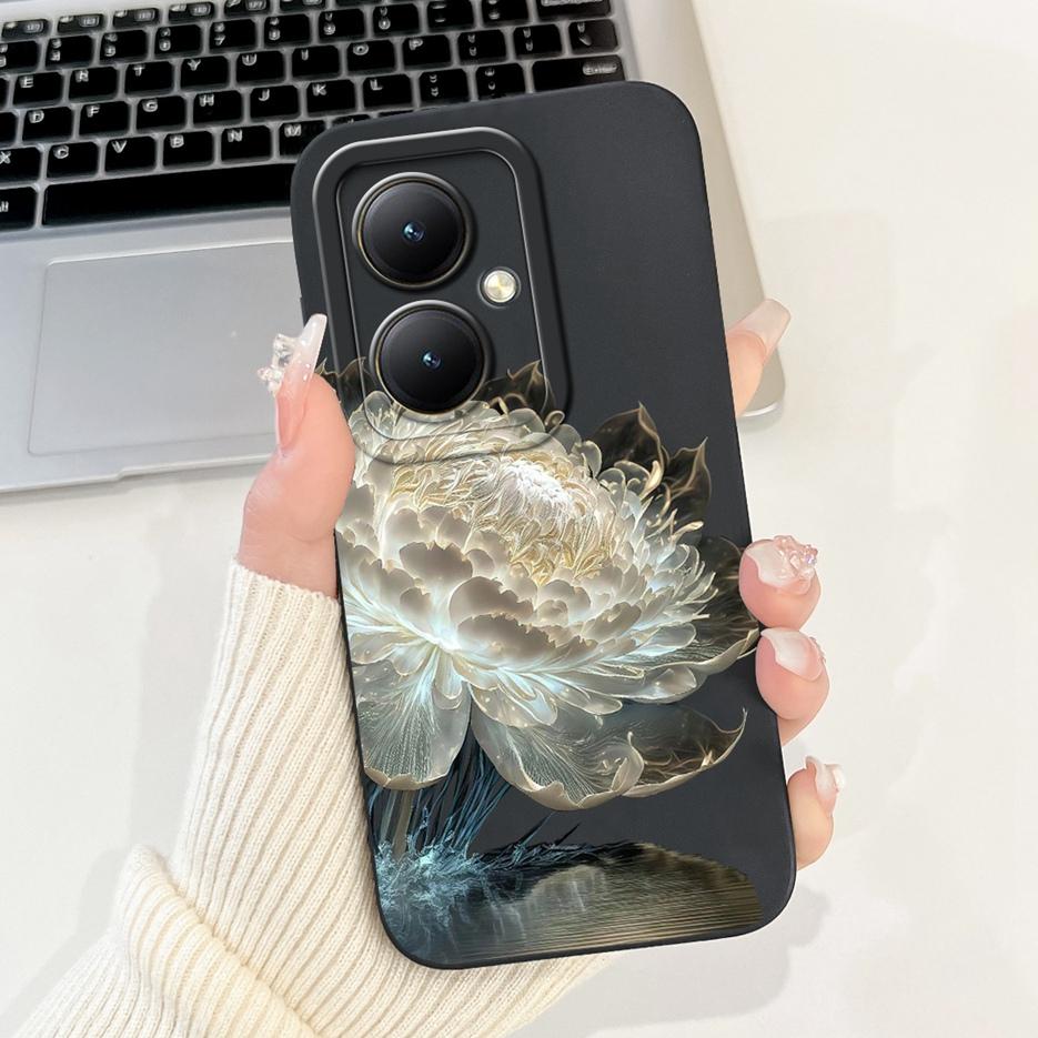 Чехол для Xiaomi Redmi 13C 5G Роскошные Цветы Мультяшная Крышка Мягкий ТПУ Матовый Чехол для Телефона Для Xiaomi Redmi 13R Redmi13C 5G Fundas Сумки