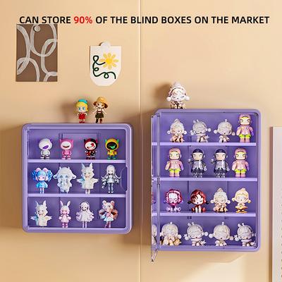 1 шт. Многофункциональная настенная витрина-витрина для аниме-фигурок с несколькими полками, прозрачная, пылезащитная, для хранения.