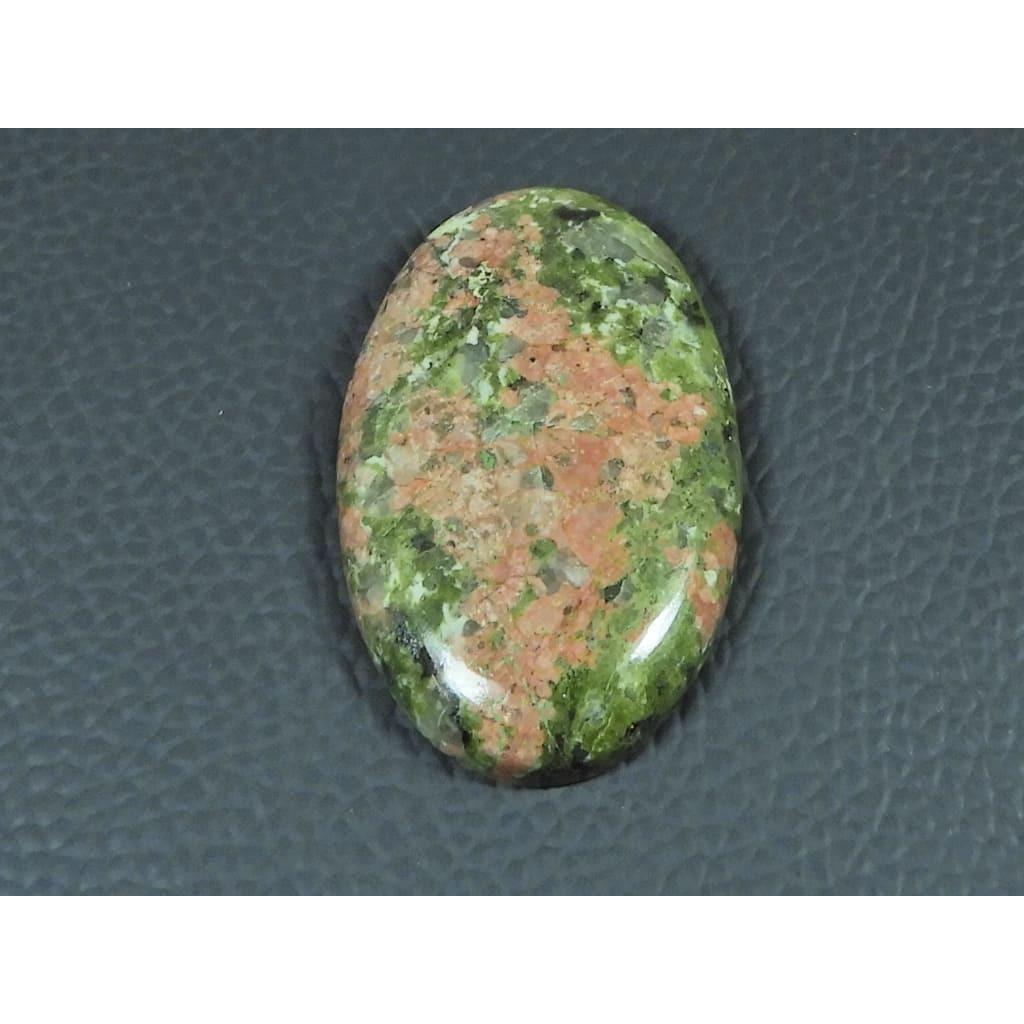 25X41X06MM Natural Unakite Jasper Oval Shape Cabochon Loose Gemstone 66Cts. G-416