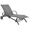 VidaXL Chaise Longue Steel and Textilene