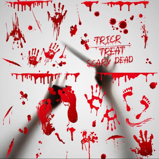 1 лист Красная Кровь Наклейка Автомобиль Забавная Тема Хэллоуина Кровоточащая Наклейка Самоклеящаяся Наклейка Фары Автомобиля Окно Фара Задний Фонарь Автомобиль Наклейка Украшение