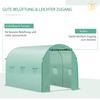 Greenhouse film, 3 x 2 x 2 m, waterproof garden film with UV protection, plastic film without frame, tarpaulin, green