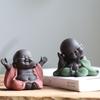 Керамическая статуя Будды Майтреи, чайная скульптура, фигурка ручной резьбы, ремесленное изделие, выставочный орнамент, украшение для дома и чайной церемонии