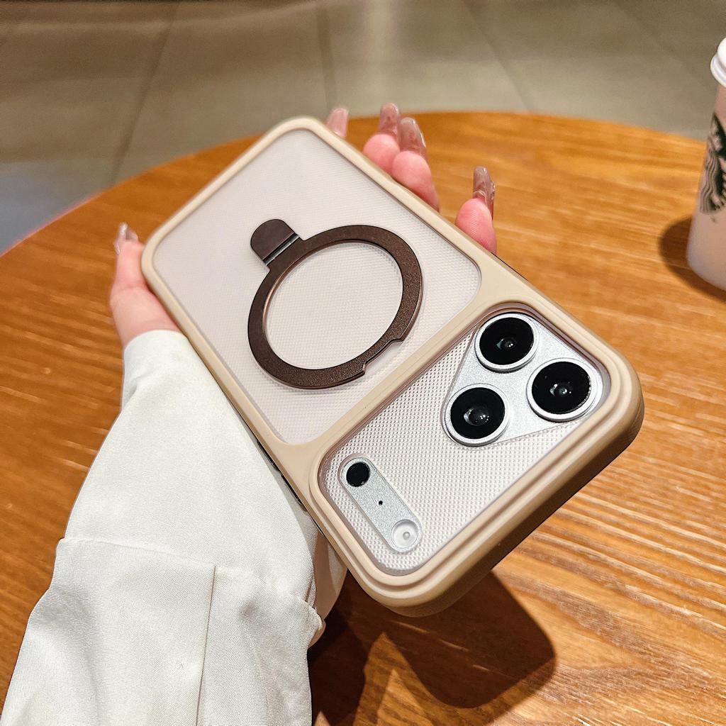 Phantom Magnetic Stand Holder for iPhone 17 Pro Max with Large Window Protective Case