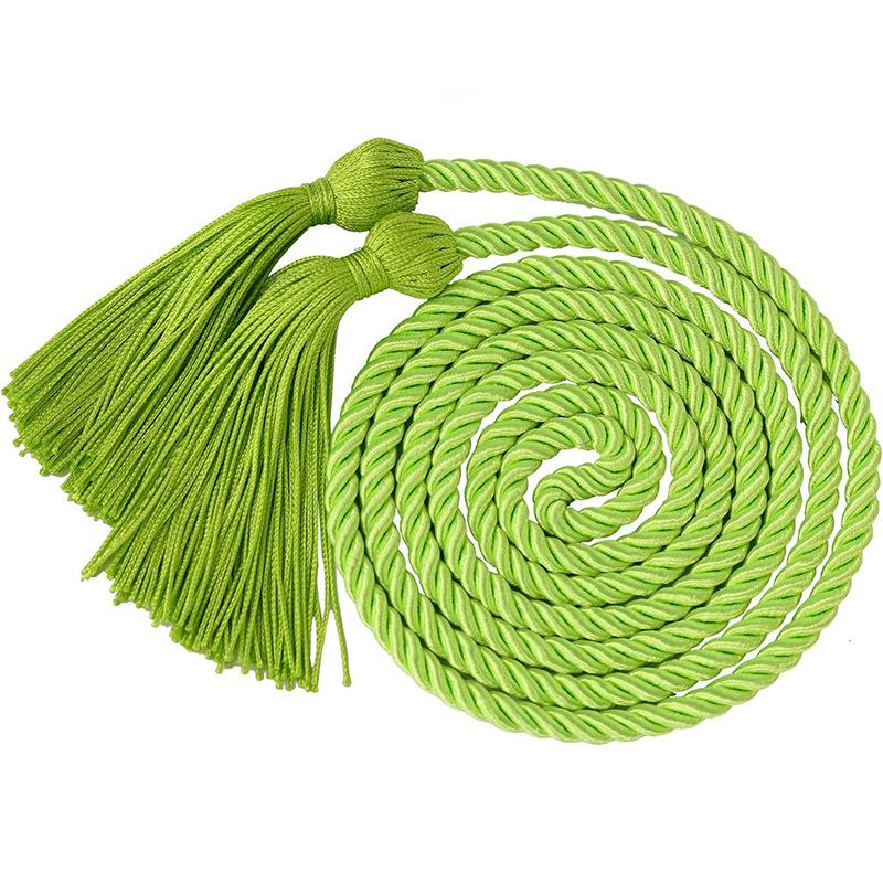 170CM Graduation Honor Cord Double Fringe Tassels Long Rope for Academic Ceremony Student Outfit Party Accessory