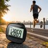Large Screen Clip-On Pedometer Multifunctional Time Display Electronic Pedometer Outdoor Sports