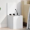 VidaXL Storage Box White 30x35x35 Cm Engineered Wood, Blanket Box, Storage Chest, Storage Box 840667