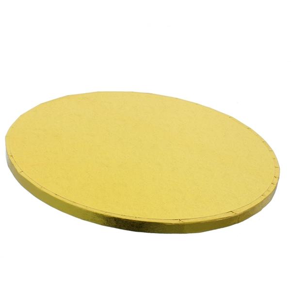 Podkład Pod Tort Okrągły Złoty Gruby 23X1,2 Cm