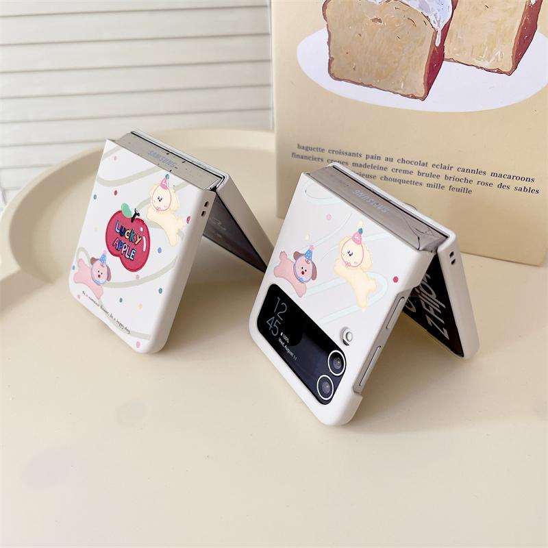 Для Samsung Galaxy Z Flip 3 4 5 6 Чехол Z Flip5 ZFlip 5 ZFlip5 Милый браслет с собачкой Противоударная задняя крышка
