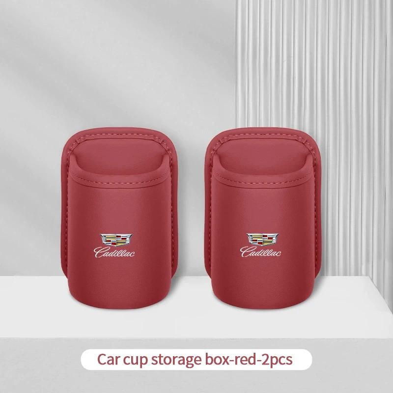 AABHP1 Car Logo Water Cup Holder Door Mounted Storage Box for Cadillac XT5 XT6 XTS ATS BLS CT4 CT5 SLS SRX CTS Escalade Accessories
