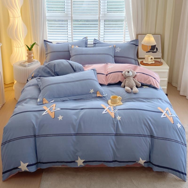 Ins Style Luxury Retro Style Small Fresh Floral Quilt Set Four Piece Bedding Set Student Dormitory Three Piece Bed Sheet Set