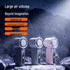 2025 Mini Semiconductor Cooling Fan: 100-Speed Digital Display, USB Rechargeable.