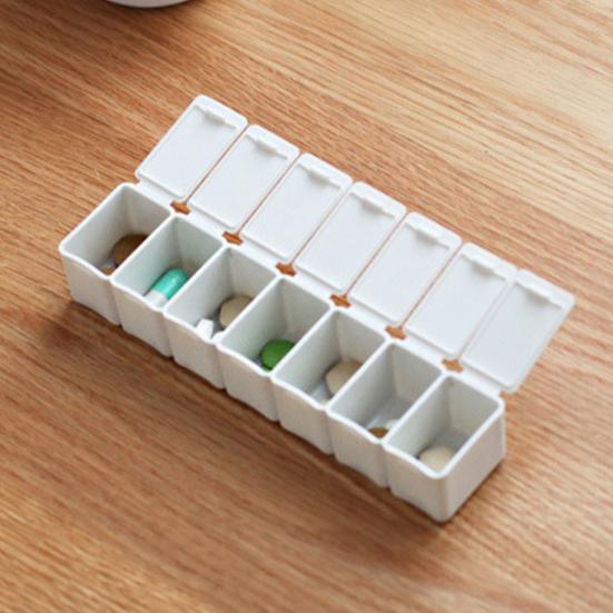 Чехол для таблеток большой емкости портативный PP еженедельный ящик для хранения таблеток для витаминов