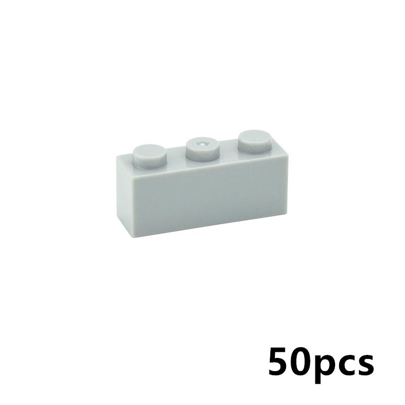 50 шт. Толстые Фигурные Кирпичики 1x3 Точки DIY Строительные Блоки Образовательные Креативные Размер Совместим С 3622 Пластиковые Игрушки Для Детей