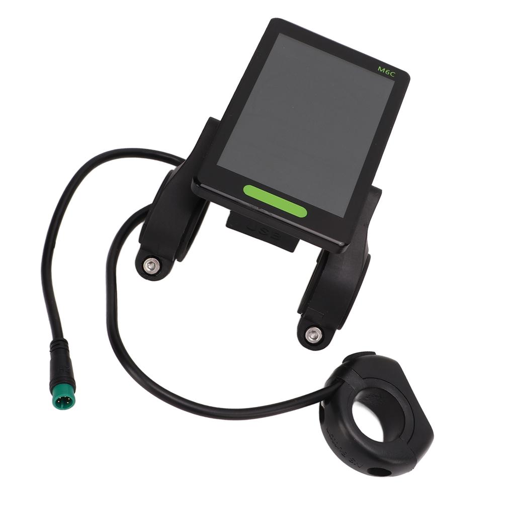 Электрический велосипедный дисплей с большим экраном M6C ЖК-дисплей для скутера, панель управления с водонепроницаемым корпусом