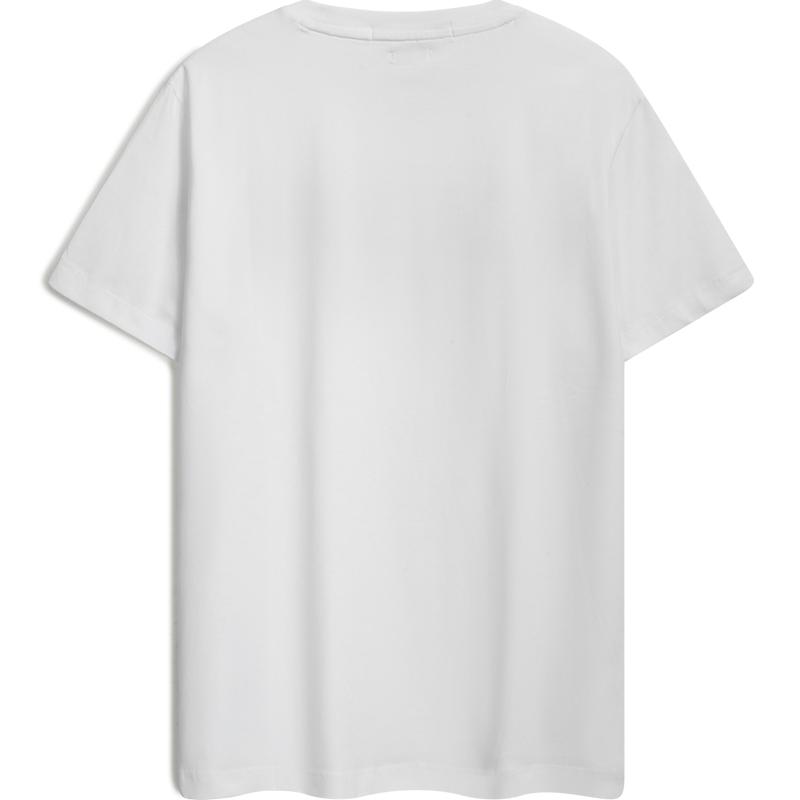 Calvin Klein Футболка с короткими рукавами и принтом радужных букв, дышащая, унисекс, белая J318289YAF