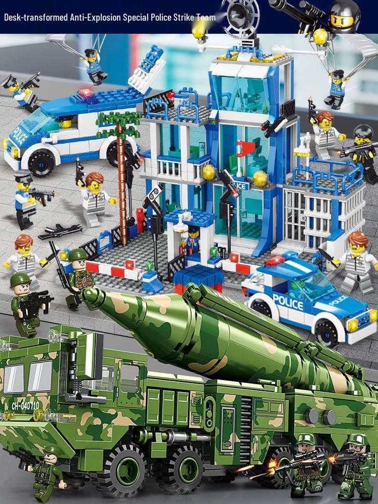 Игрушка-конструктор «Полицейский участок» - Образовательный подарок для мальчиков и девочек от 6 до 12 лет (2026)