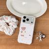 Японский Корейский Розовый Клубничный Медведь Сердце iPhone 17/16ProMax/15/14 Девчачий Чехол для Телефона