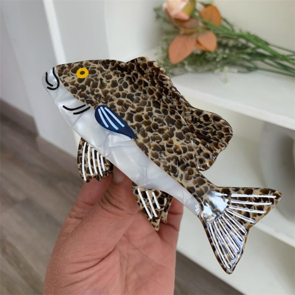 Sweet Sperm Whale Shark Clip Acetic Acid Animal Hair Clip Work Acetate Fish Hair Claw  Friends